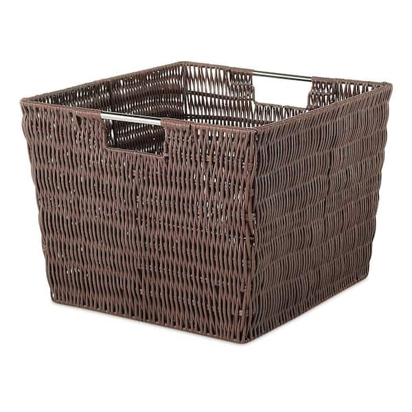 Whitmor 9.8 in. H x 15 in. W x 13 in. D Brown Metal Cube Storage Bin