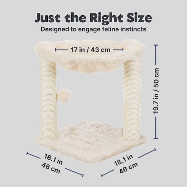 TRIXIE Baza Scratching Post with Hammock XXL 44552 - The Home Depot
