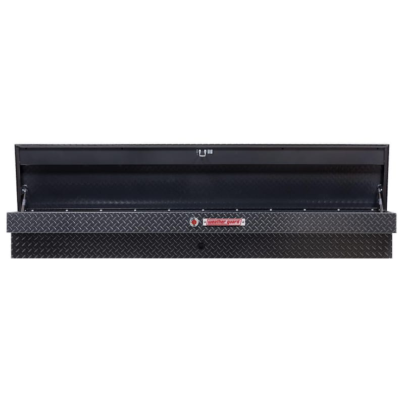 87.25 in. Gray Aluminum Long Lo-Side Truck Tool Box