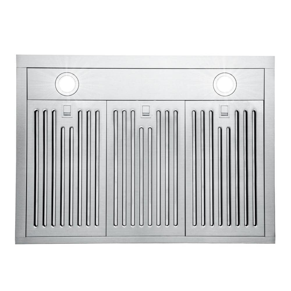 30 Inch Stainless Steel Under Cabinet Range Hood with LED Lights