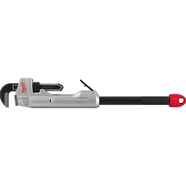 Milwaukee 10 in. Aluminum Pipe Wrench with Power Length Handle