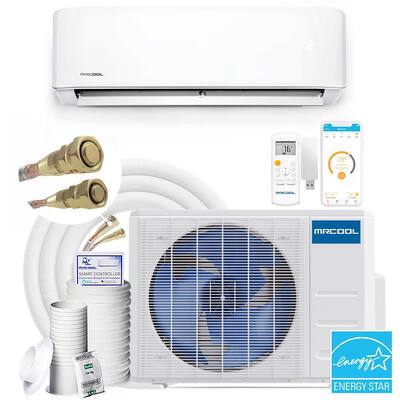 DIY 3rd Gen 12,000 BTU 22-Seer Energy Star Ductless Mini-Split A/C and Heat Pump with 16 ft. Install Kit 115V