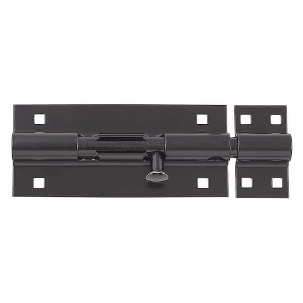 8 in. Black Heavy-Duty Barrel Bolt