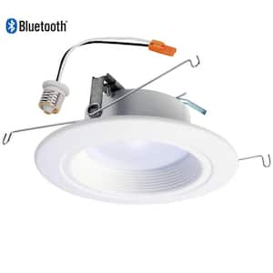 5 in. and 6 in. White Smart Bluetooth Integrated LED Recessed Downlight with Adjustable Color Temperature (2700K-5000K)