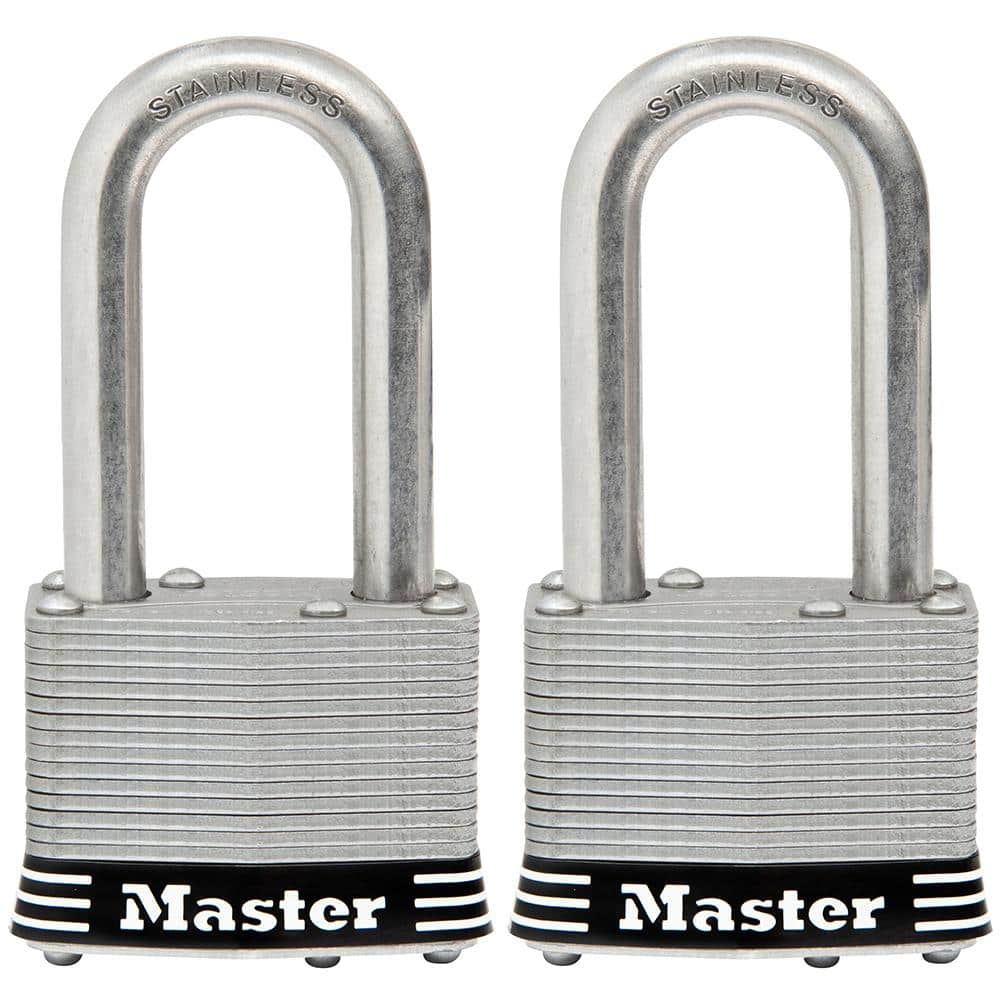 Reviews for Master Lock Stainless Steel Outdoor Padlock with Key, in. Wide,  in. Shackle, Pack Pg The Home Depot