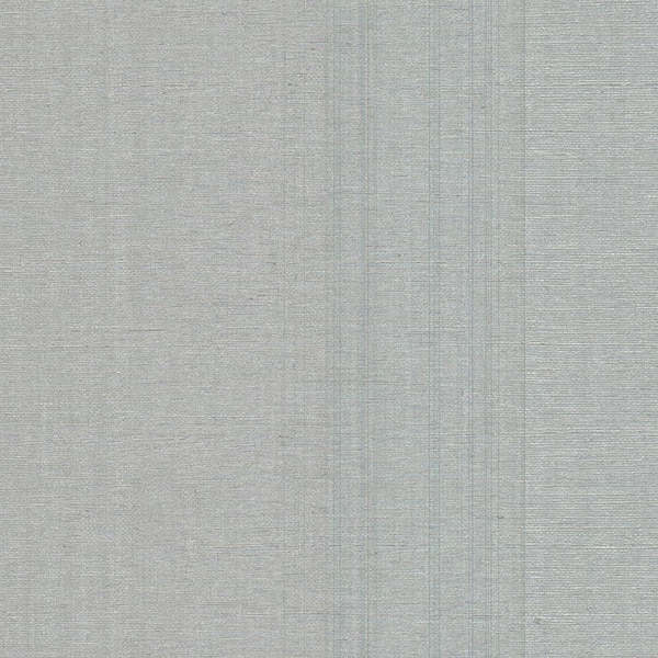 Warner Aspero Silver Faux Grasscloth Vinyl Strippable Roll Wallpaper (Covers 60.8 sq. ft.)