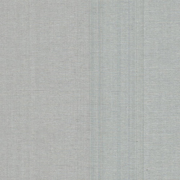 Warner Aspero Silver Faux Grasscloth Silver Wallpaper Sample