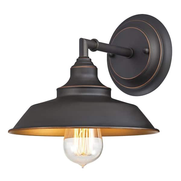 Westinghouse Iron Hill 1-Light Oil Rubbed Bronze Wall Mount Sconce