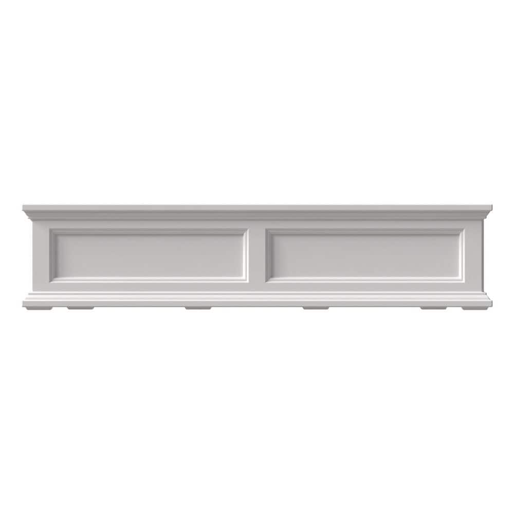 Fairfield White Polyethylene Self-Watering Window Box Planter