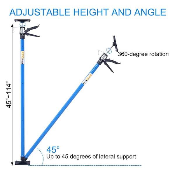 Tatayosi 2-Pack Blue Steel Adjustable Support Pole Jack Post Hand