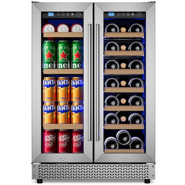 ANDTE 24 in. Built-in Dual Zone Wine and Beverage Refrigerator