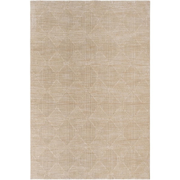 Masterpiece Beige/Tan Traditional 8 ft. x 10 ft. Indoor Area Rug