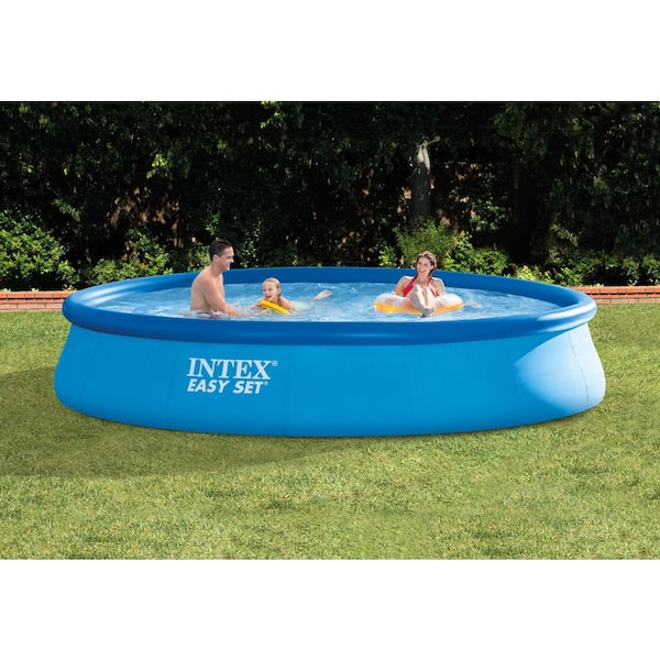 Intex 15' x 33" Easy Set Above Ground Swimming Pool & 530 GPH Filter Pump 