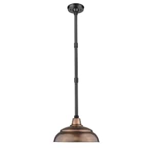 R Series 1-Light 14 in. Copper Hardwired Outdoor Warehouse Shade (1-Pack)