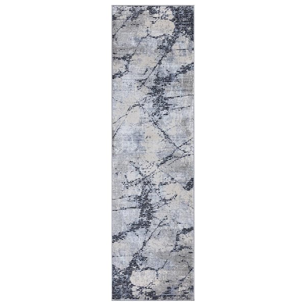 Home Decorators Collection Chloe Blue 2 ft. x 7 ft. Runner Rug