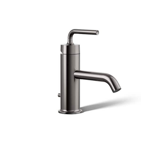 KOHLER Purist Single-Handle 1.2 GPM Bathroom Sink Faucet With Straight Lever Handle in Vibrant Titanium
