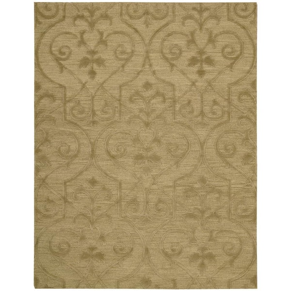 Nourison Ambrose Khaki 5 ft. 6 in. x 7 ft. 5 in. Area Rug