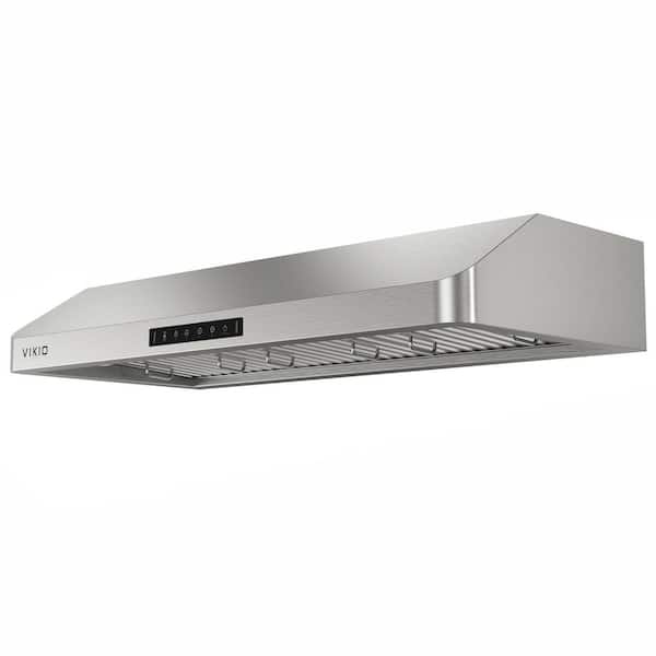41.7 in. 800 CFM Ducted Under Cabinet Range Hood in Stainless Steel with LED Lights, Baffle Filters