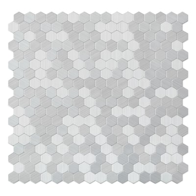 SpeedTiles Hexagonia SB Black Stainless 29.61 in. x 30.47 in. x 5mm Metal  Peel and Stick Range Backsplash Mosaic (6.26 sqft/case) RAHE-SB - The Home  Depot