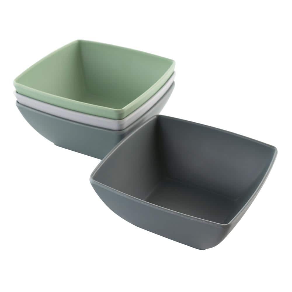 Grayson 6 in. 20 fl. oz. Melamine Bowl Set in Assorted Colors (4-Piece) product image for price tracking