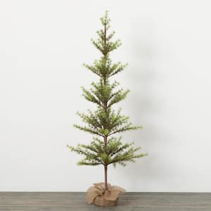 5 ft. Green Unlit Chartreuse Pine Artificial Christmas Tree