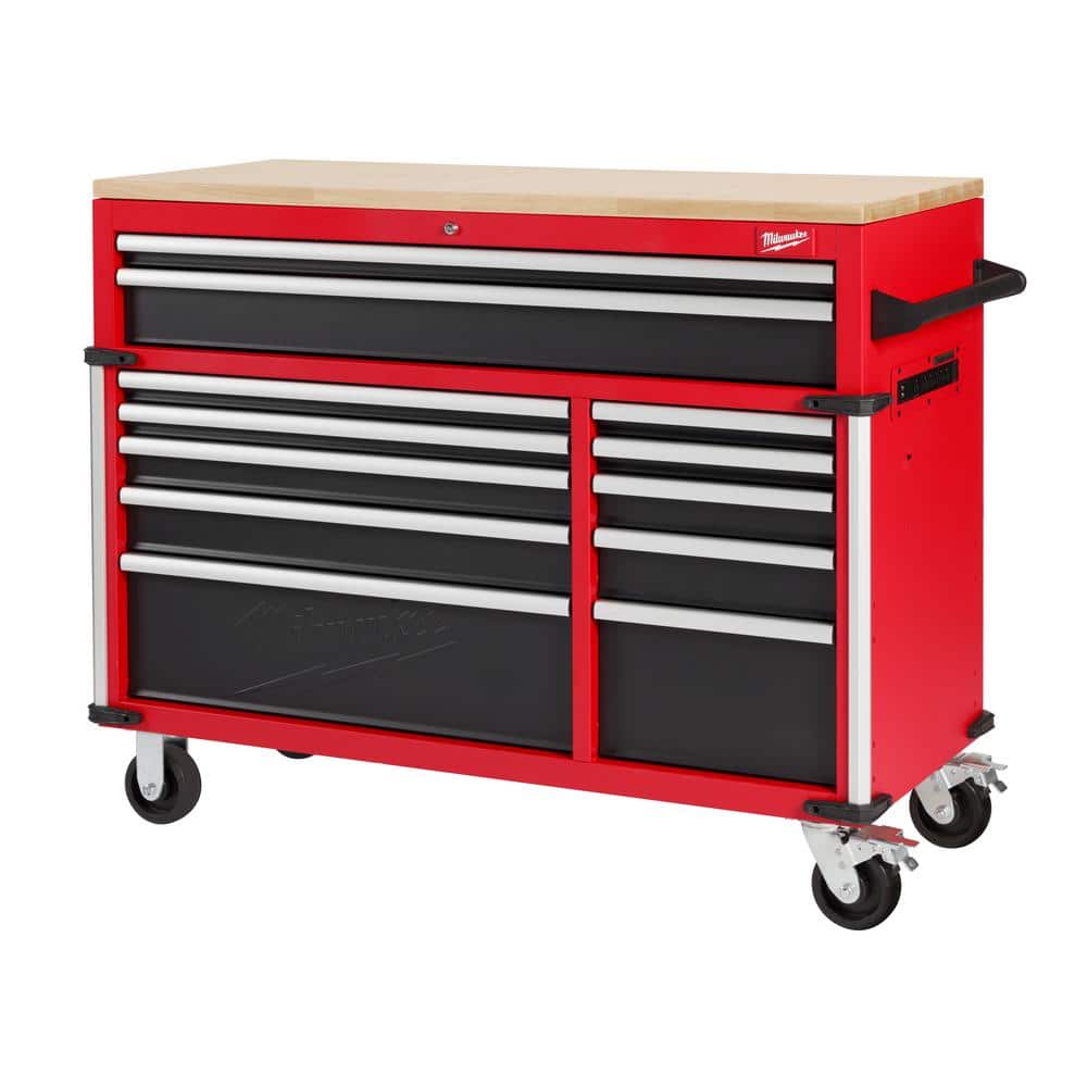 P.I.T. Portable 3 Drawer Steel Tool Box with 61-Pieces Mechanics