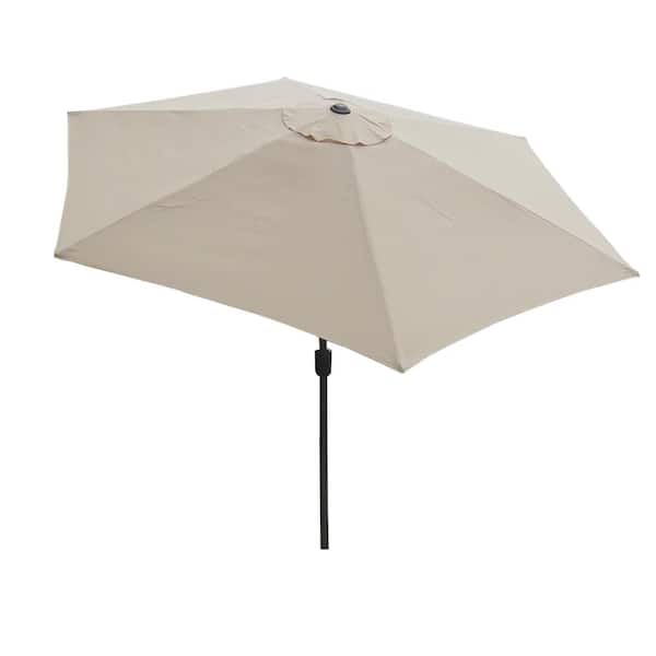 Tidoin 9 Ft. Outdoor Market Patio Umbrella in Beige