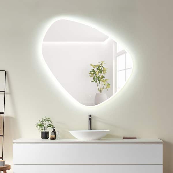 Zigzag - LED Mirror - Natural White Light - Rectangular – Flair Glass