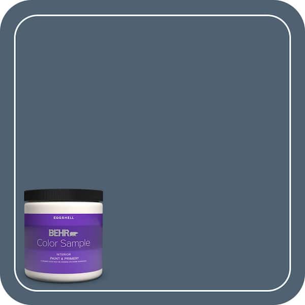 BEHR PREMIUM PLUS 8 oz. #PPU14-19 English Channel Eggshell Enamel Interior Paint & Primer Color Sample
