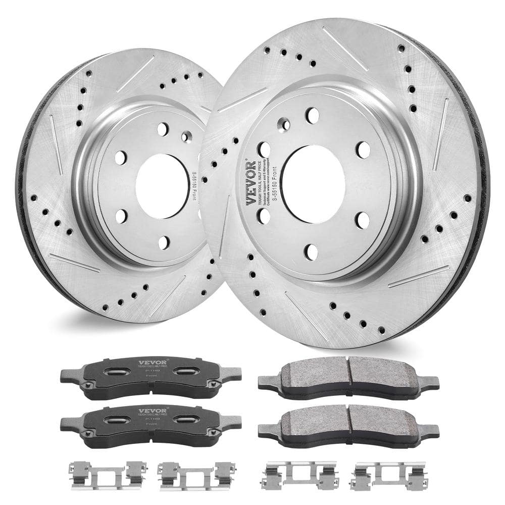 Front Brake Kit Compatible with 2007-2017 Chevy Traverse, Buick Enclave, GMC Acadia, Saturn Outlook,Drilled Brake Rotors price history on PriceWatchPro