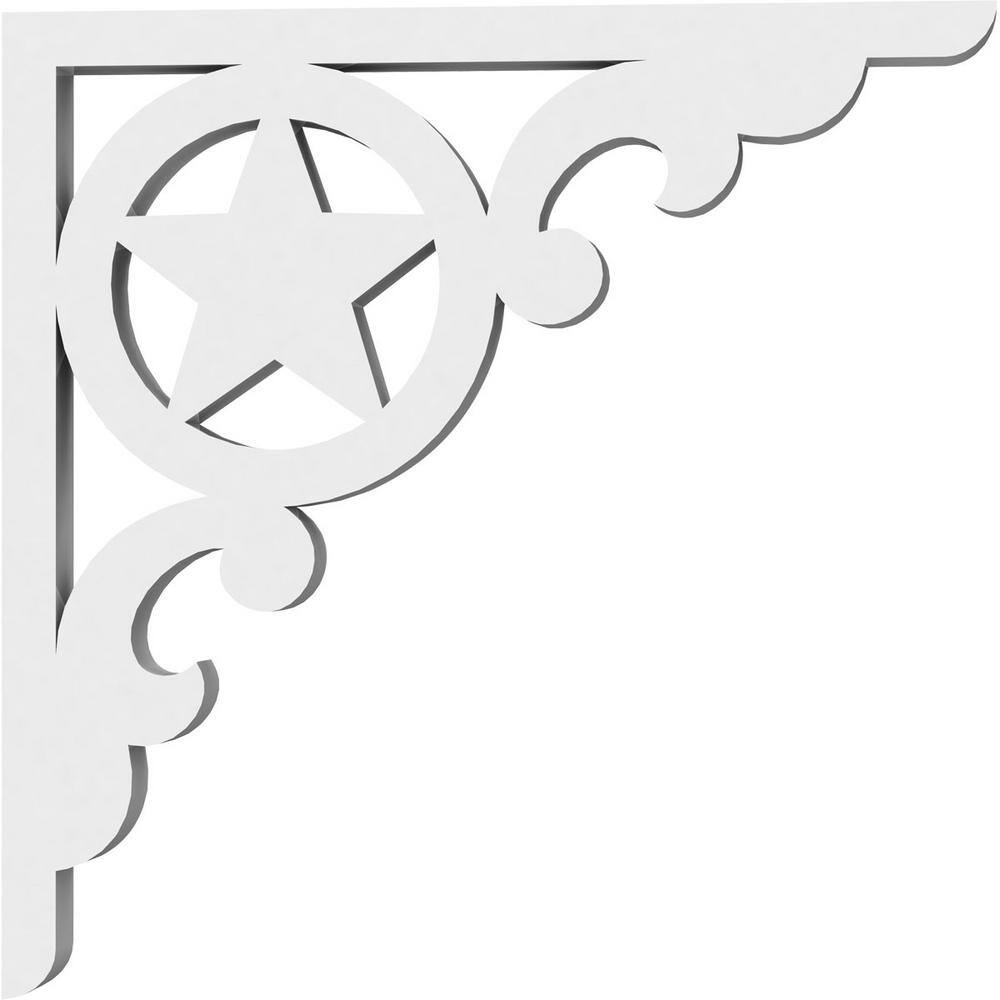 Austin 6" Square Waterproof PVC Decorative Bracket