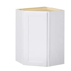 Avondale Shaker Alpine White Quick Assemble Plywood 24 in Wall Corner Kitchen Cabinet (24 in W x 30 in H x 24 in D)