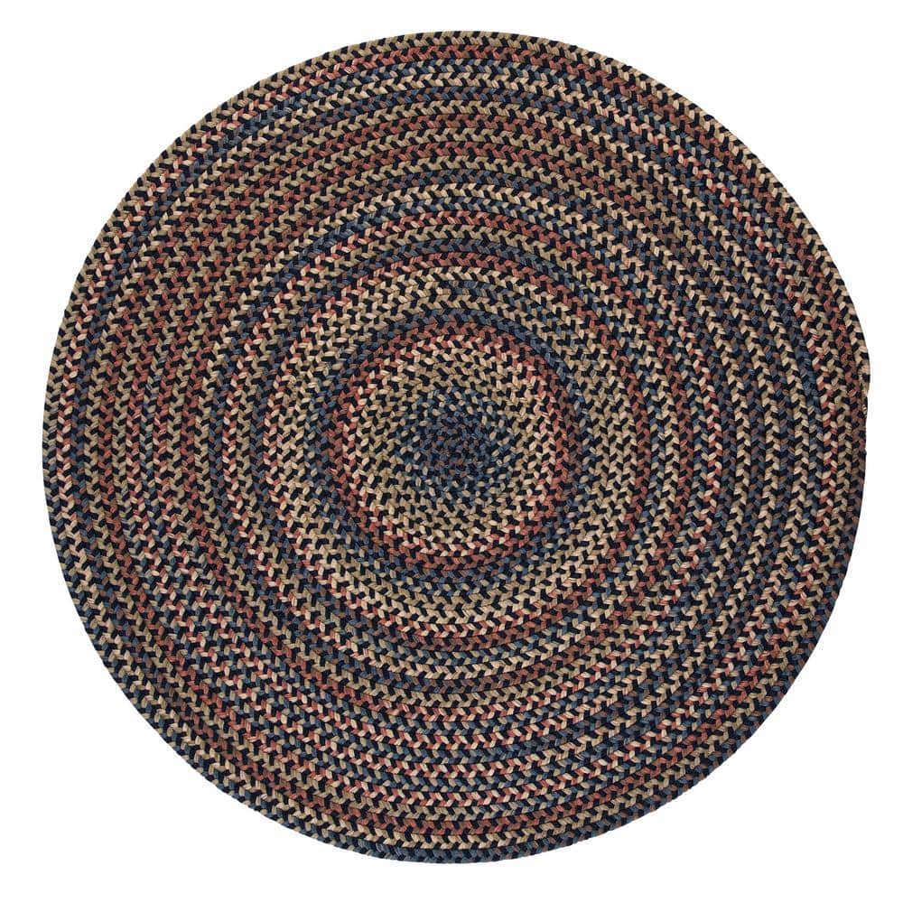 Cedar Cove Navy 8 ft. Round Indoor Area Rug