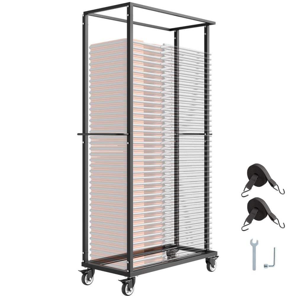 Folding Chair Rack, 500 lbs. Capacity, Heavy-Duty Chair Cart for 60 Chairs, Metal Chair Storage Dolly Chair Holder price history on PriceWatchPro
