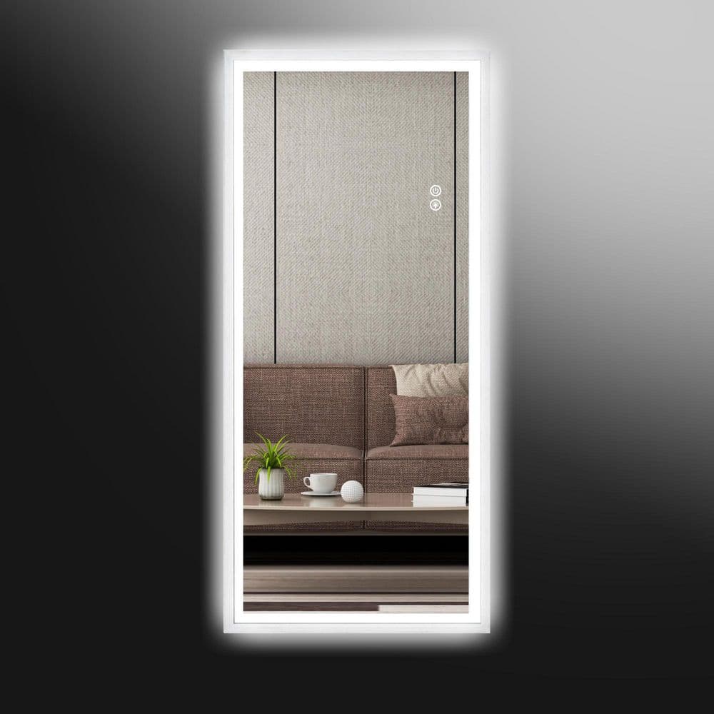 22 in. W x 48 in. H Rectangular Aluminum Framed Dimmable Wall Full Body Bat