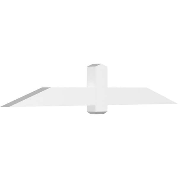 Ekena Millwork Eugene 84 in. W x 14 in. H x 4 in. D Signature Polyurethane Bracket
