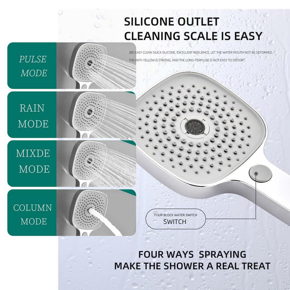 Buy 2Handle 2Spray Tub and Shower Faucet Handheld Shower Combo with 8