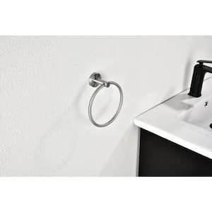 6-Pieces Wall Mounted Towel Rack Set in Brushed Nickel