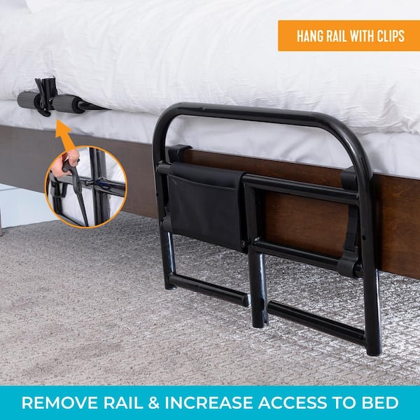 Stander Prime Safety Bed Rail in Black 8940 - The Home Depot