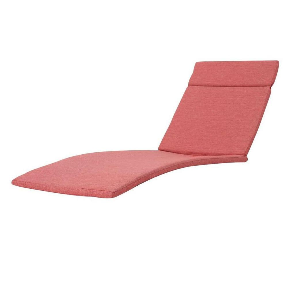 2-Piece Outdoor Chaise Lounge Cushion Set with Water-Resistant Red Cushions durable construction price history on PriceWatchPro