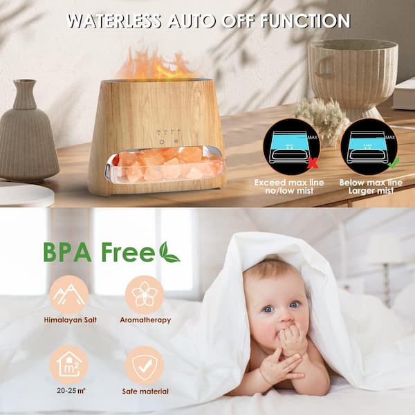 Afoxsos 2-in-1 Ultrasonic in EssentialOil Diffuser and Himalayan