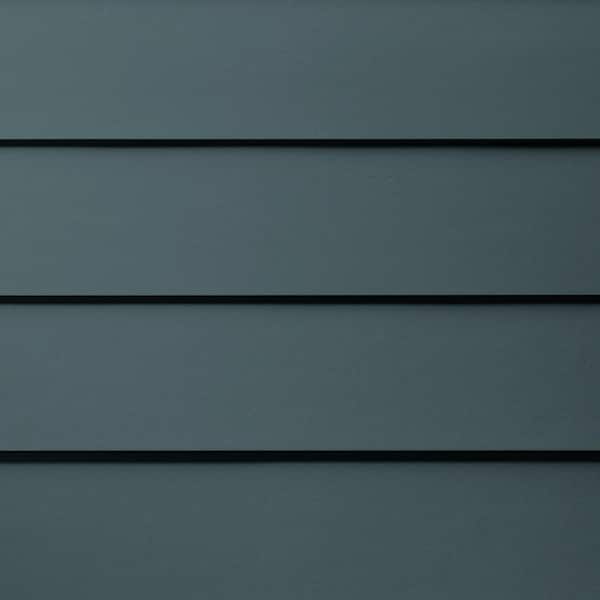 James Hardie Hardie Plank HZ5 6.25 in. x 144 in. Statement Collection Evening Blue Smooth Fiber Cement Lap Siding