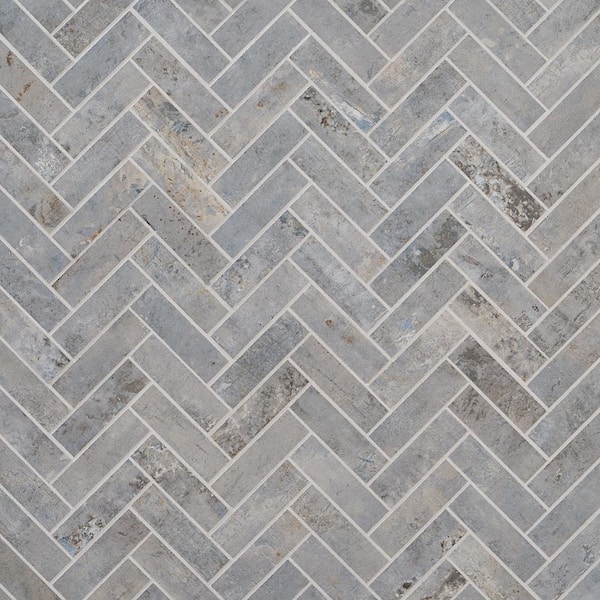 Mantis Ocean Blue 10.03 in. x 10.62 in. Matte Porcelain Floor and Wall Mosaic Tile (0.75 sq. ft./Each)