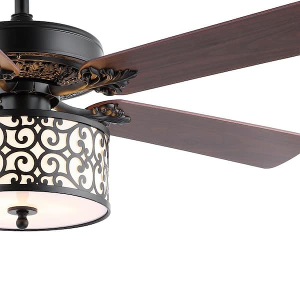 Jonathan Y Paolo 52 In 3 Light, Closeout Ceiling Fans With Lights On