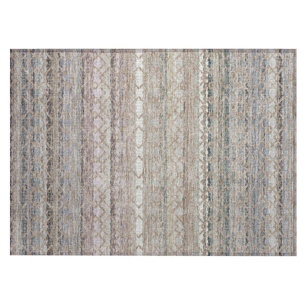 Chantille Machine Washable Indoor/Outdoor Abstract ACN2531 Taupe 2 ft. x 3 ft. Accent Rug