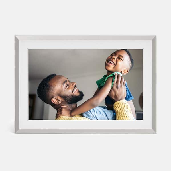 Carver Mat by Aura 12 in. Clay with White Mat Digital Picture Frame with Wi Fi 1280 x 800