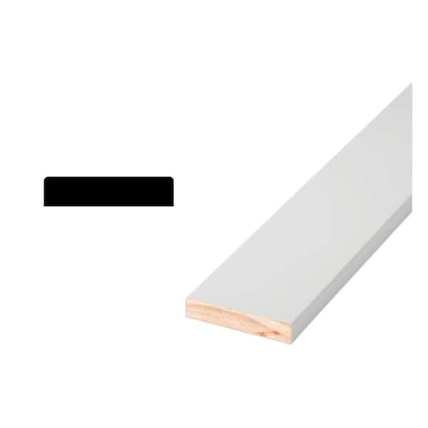 Woodgrain Millwork Craftsman 1 x 3 2EE 11/16 in. x 2-1/4 in. x 204 in. Primed Wood Finger-Jointed Casing
