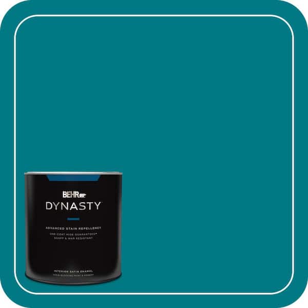 BEHR DYNASTY 1 qt. #S-G-510 Beach Towel Satin Enamel Interior Stain-Blocking Paint and Primer