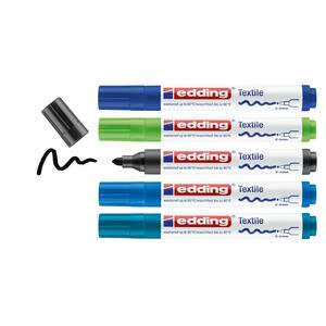 4500 Textile Marker Set, Cool (5-Colors)