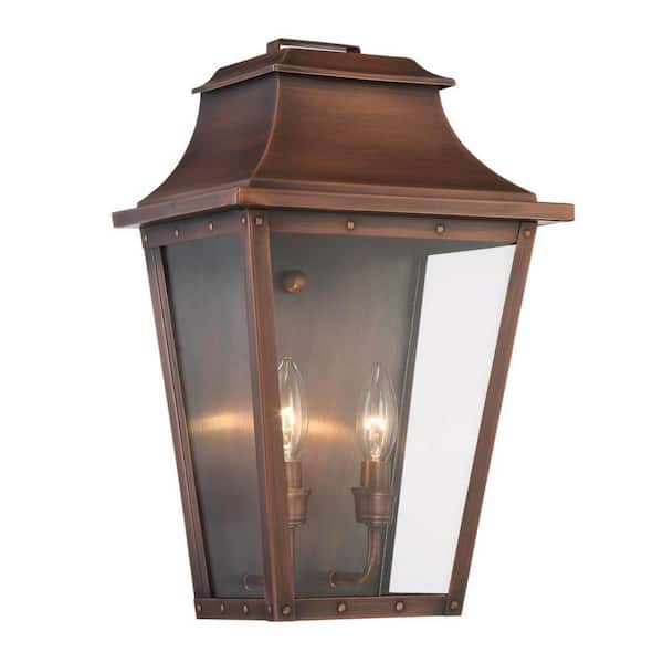 17.25 in. Copper Indoor Hardwired Sconce with No Bulbs Included